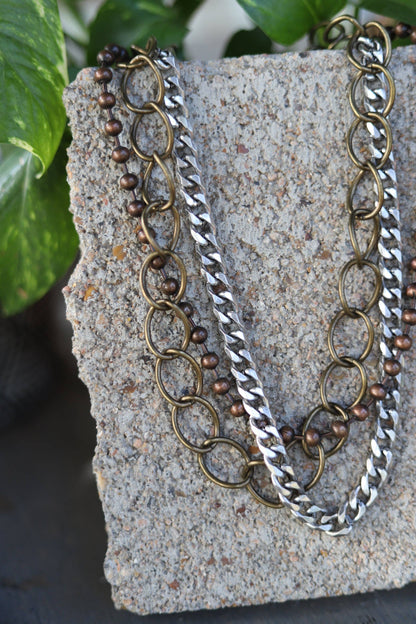 MIXED CHAIN NECKLACE