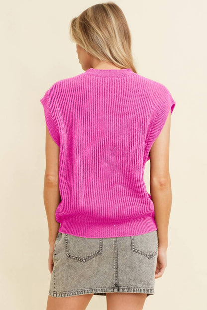 Pink Western Horse Embroidery Sweater Top