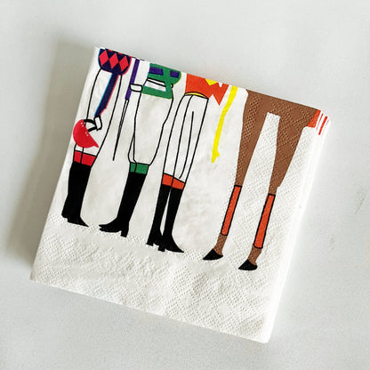 Kentucky Derby/Horse Racing Jockey Legs Beverage Napkins