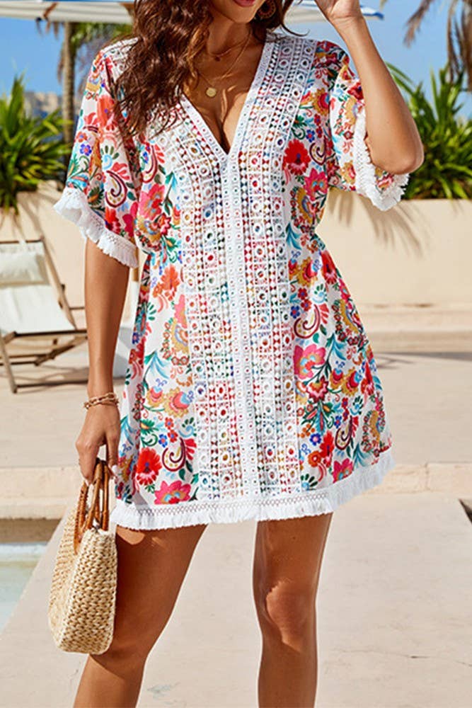 Paisley  Beach Dress  One Size