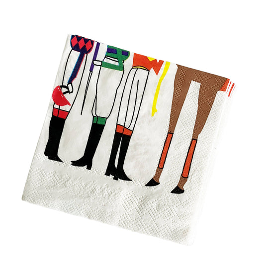 Kentucky Derby/Horse Racing Jockey Legs Beverage Napkins