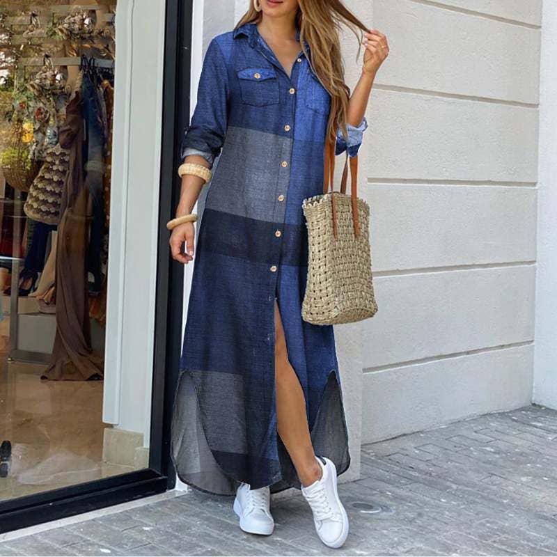 Denim Goddess Relaxed Long Dress