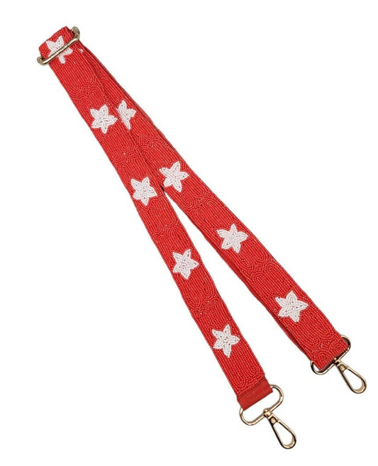 Game Day Beaded Star Guitar Strap