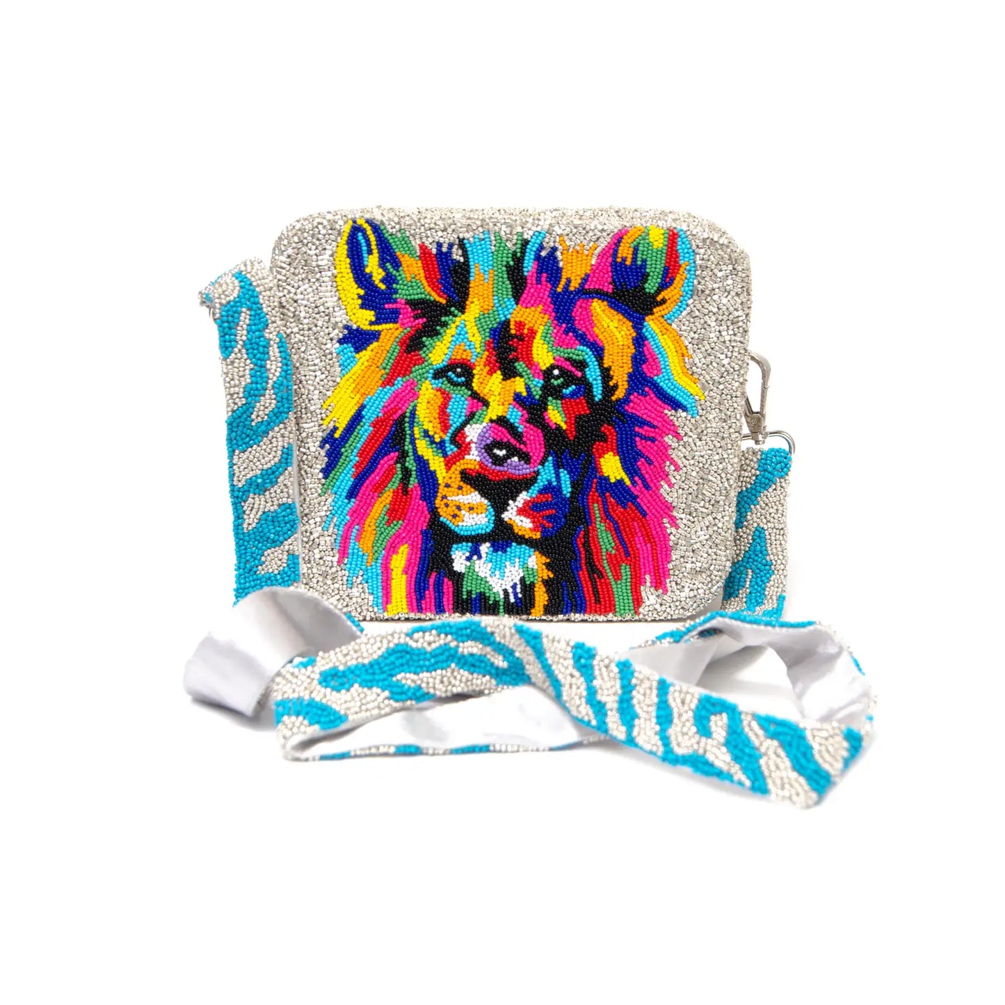 Lion head Beaded purse