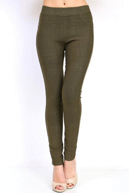 Cotton blend leggings