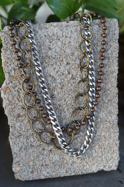 MIXED CHAIN NECKLACE