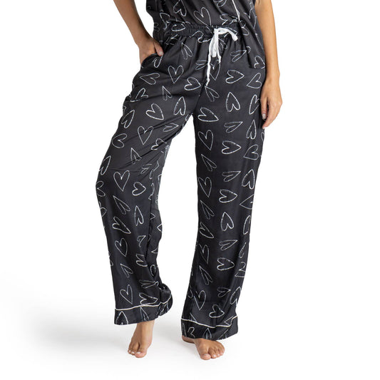 Hello Mello® Beauty Sleep Satin Pajama Pants : I Love Sleep